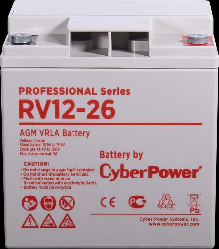 Аккумуляторная батарея PS CyberPower RV 12-26 / 12 В 26 Ач CyberPower Professional Series RV 12-26 фото 2