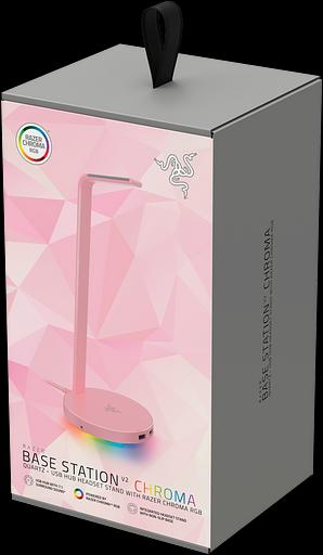 Подставка для наушников Razer Base Station Chroma V2 - Quartz Razer Base Station V2 Chroma (RC21-01510200-R3M1) фото 4