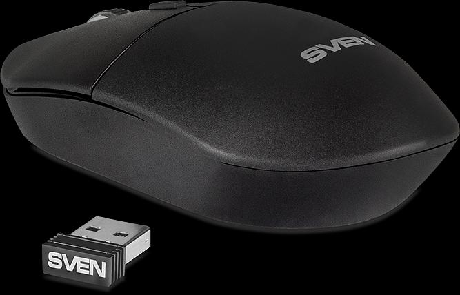 Беспроводная мышь SVEN RX-515SW чёрная (2,4 GHz, 3+1кн. бесш. кн., 800-1600DPI, блист) Sven RX-515SW (SV-019969) фото 3