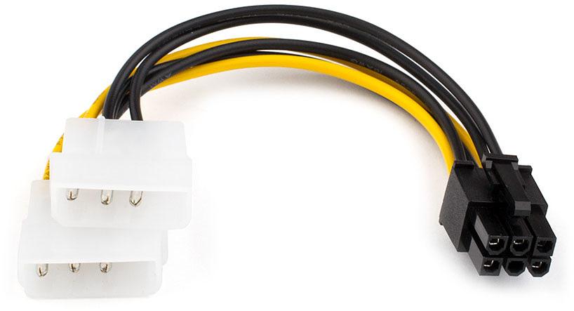 Кабель 6 pin to 2 molex (Video power) ATcom 6-pin - 2 x Molex (AT6185) фото 3