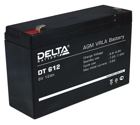 Аккумуляторная батарея Delta DT 612 фото 1
