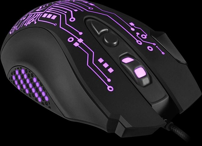 Игровая мышь SVEN RX-G715 (7+1кл., бесш. кл., 1200-3200 DPI, SoftTouch, подсветка, игров. упак) Sven RX-G715 (SV-019938) фото 5