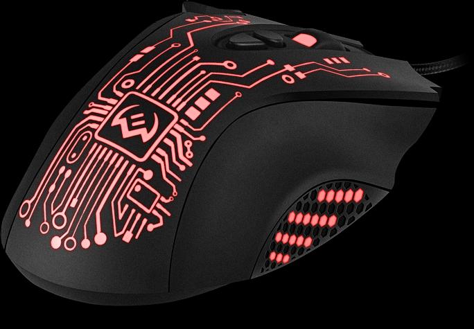 Игровая мышь SVEN RX-G715 (7+1кл., бесш. кл., 1200-3200 DPI, SoftTouch, подсветка, игров. упак) Sven RX-G715 (SV-019938) фото 9