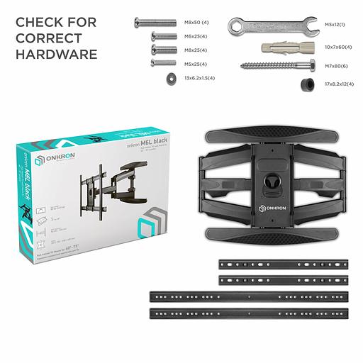 Кронштейн ONKRON ONKRON M6L Black фото 7