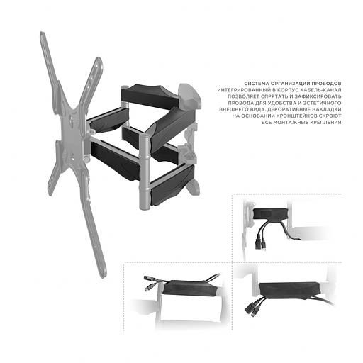 Кронштейн ONKRON ONKRON M5 Black фото 5