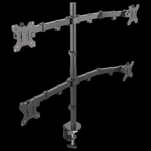 Кронштейн для 4-х мониторов ONKRON ONKRON D421E BLACK фото 1