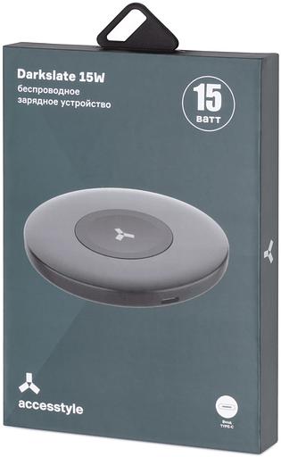 Зарядное устройство беспроводное Accesstyle Darkslate 15W фото 2