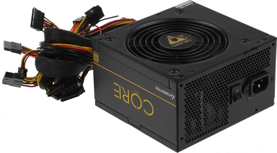 Chieftec CORE 600W, ATX 12V 2.3 PSU,W/12cm Fan,80 plus Gold, BBS-600S OEM фото 6