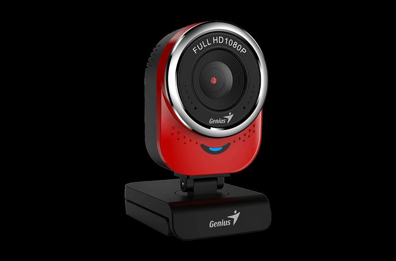 Веб-камера Genius QCam 6000 красная (Red) new package, 1080p Full HD, Mic, 360°, универсальное мониторное крепление, гнездо для штатива фото 3