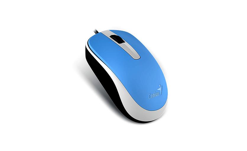 Мышь DX-120, USB, G5, голубая (blue, optical 1000dpi, подходит под обе руки) new package фото 3