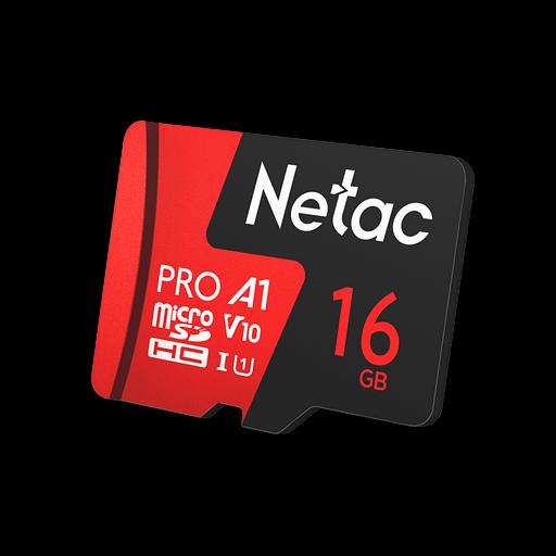 Карта памяти Netac MicroSD card P500 Extreme Pro 16GB, retail version w/SD adapter фото 1