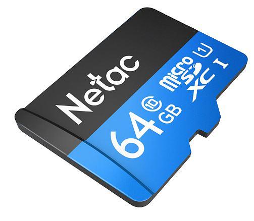 Карта памяти Netac MicroSD card P500 Standard 64GB, retail version card only фото 1