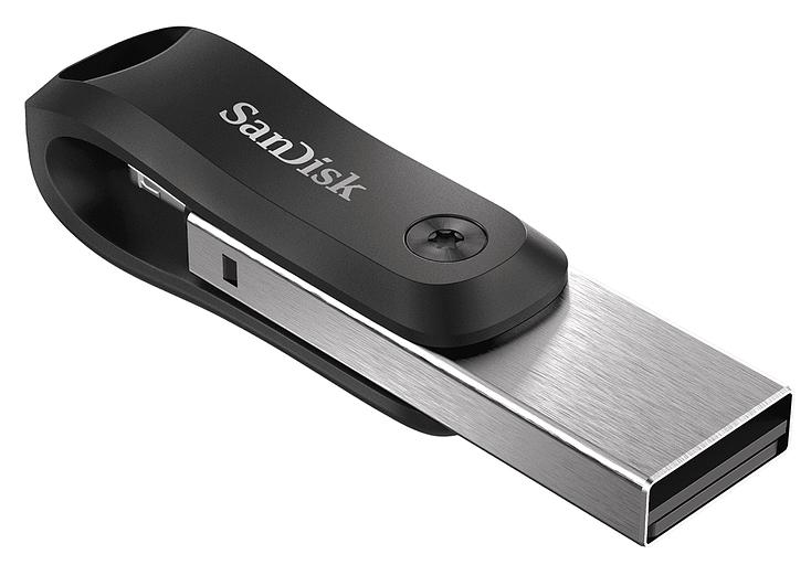 Флеш-накопитель SanDisk iXpand Flash Drive Go 64GB - USB3.0 + Lightning - for iPhone and iPad фото 4