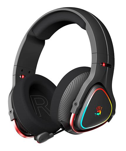 Наушники с микрофоном A4Tech Bloody MR710 черный BT оголовье (MR710 BLACK) фото 2