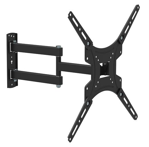 Кронштейн для телевизора Buro FL4S черный 20"-65" макс.25кг настенный поворотно-выдвижной и наклонный фото 1