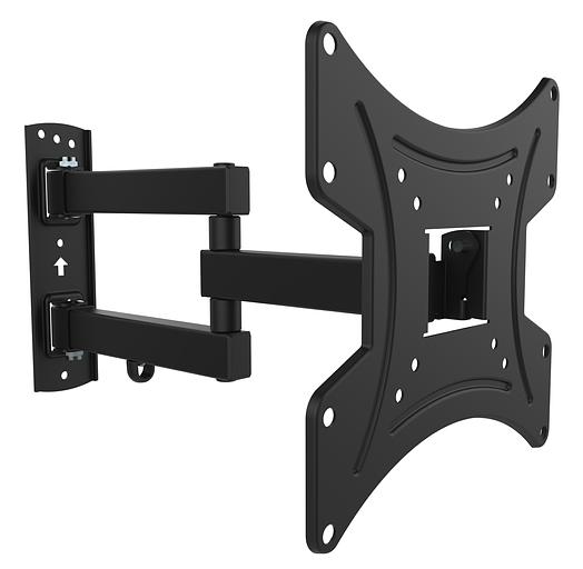 Кронштейн для телевизора Buro FL3S черный 20"-48" макс.15кг настенный поворотно-выдвижной и наклонный фото 1