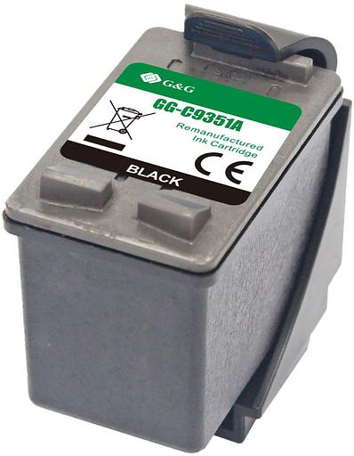 Картридж струйный G&G GG-C9351A черный (17мл) для HP DJ 3920/3940/D1360/D1460/D1470/D1560/D2330/D2360/D2430/D2460/F370/F375/F380/F2180/F2187/F2224/F2280/F2290/F4140/F4172/F4180/F4190 фото 2