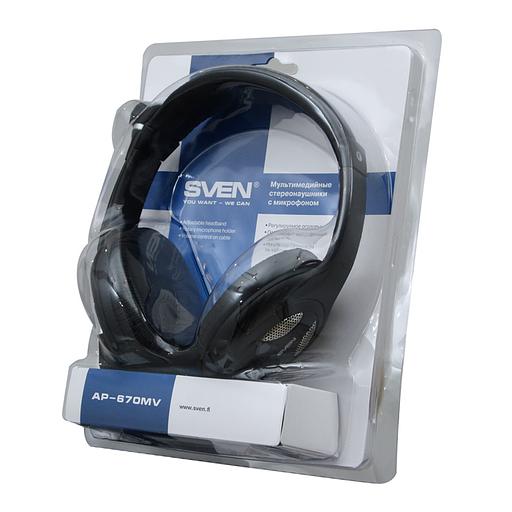 Наушники с микрофоном SVEN AP-670MV, черный SVEN AP-670MV (SV-0410670MV) фото 6
