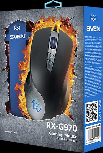 Игровая мышь SVEN RX-G970 USB (6+1кл. 500-4000 DPI, ПО, SoftTouch, подсветка) Sven SV-016401 фото 8