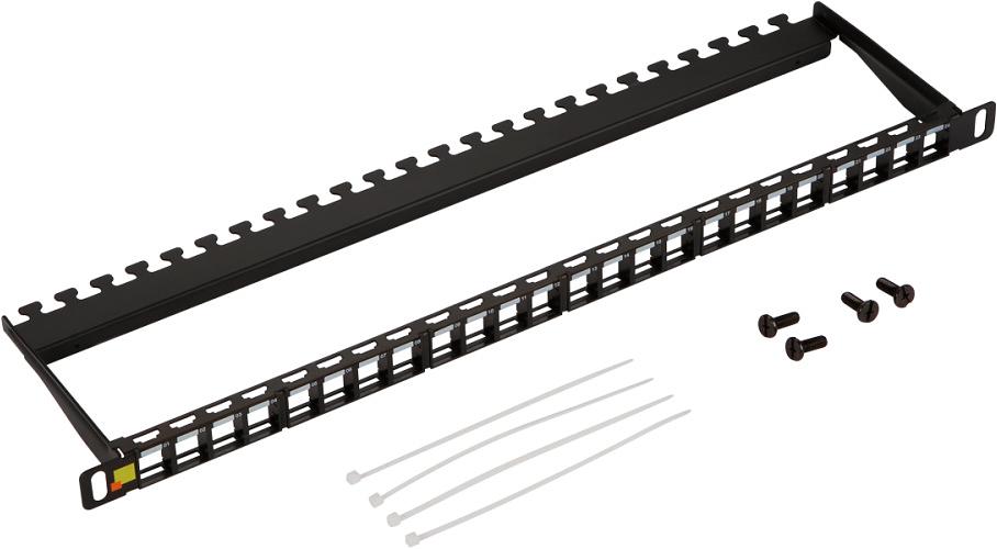 Патч-панель Lanmaster LAN-PPC24OK-UTP 19" 1U 24x UTP фото 1