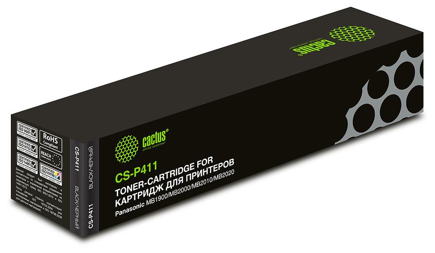 Картридж лазерный Cactus CS-P411 FAT411A7 черный (2000стр.) для Panasonic MB1900/MB2000/MB2010/MB2020/MB2025/MB2030 фото 1