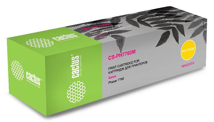 Картридж лазерный Cactus CS-PH7760Y 106R01162 желтый бар.в компл. (25000стр.) для Xerox Phaser 7760/7760dn/7760dx/7760dxf фото 1