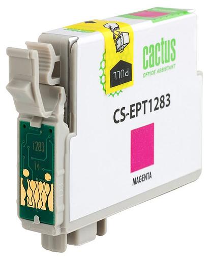 Картридж струйный Cactus CS-EPT1283 пурпурный (7мл) для Epson Stylus S22/S125/SX420/SX425/Office BX305 фото 2