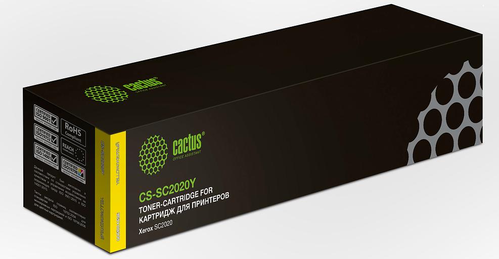 Картридж лазерный Cactus CS-SC2020Y 006R01696 желтый (3000стр.) для Xerox DocuCentre SC2020/ SC2020NW фото 1
