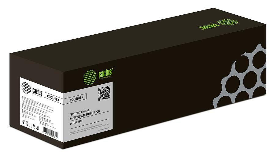 Картридж лазерный Cactus 44469809 CS-O330BK черный (3500стр.) для Oki C330/530 фото 1