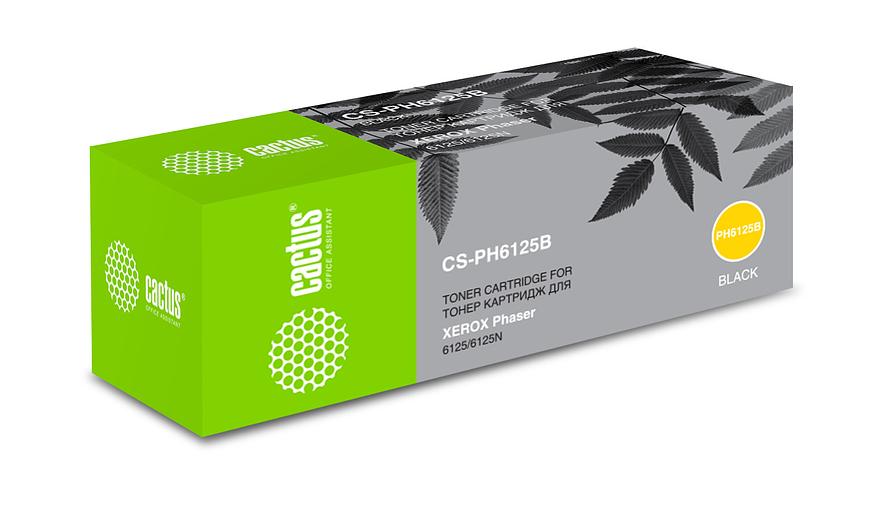 Картридж лазерный Cactus CS-PH6125B 106R01338 черный (2000стр.) для Xerox Phaser 6125 фото 2