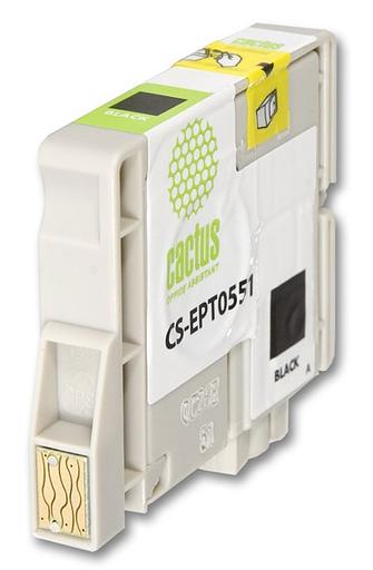 Картридж струйный Cactus CS-EPT0551 черный (10мл) для Epson Stylus RX520/Stylus Photo R240 фото 2