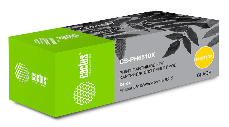 Картридж лазерный Cactus 106R03488 CS-PH6510X черный (5500стр.) для Xerox Phaser 6510/WC6515 фото 1