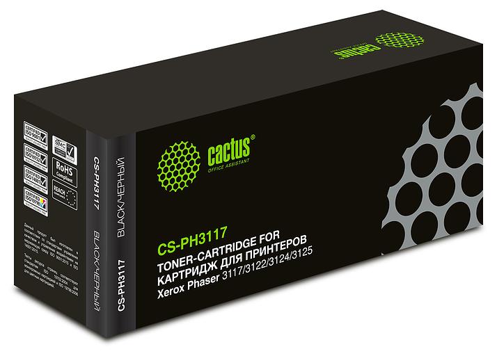 Картридж лазерный Cactus CS-PH3117 106R01159 черный (3000стр.) для Xerox Phaser 3117/3122/3124/3125 фото 1