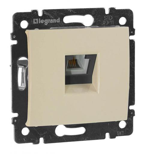 Розетка телефонная Legrand Valena (774338) скрыт. слоновая кость фото 1