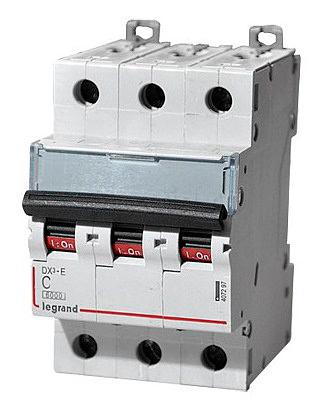 Выключатель автоматический Legrand DX3 407294 32A тип C 6kA 3П 400В 3мод (упак.:1шт) фото 1