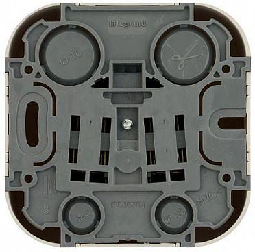 Розетка силовая Legrand Quteo (782250) откр. зазем. штор. IP20 слоновая кость фото 3