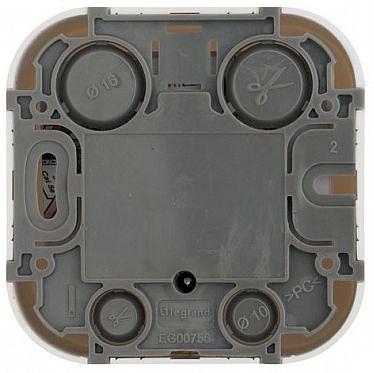 Розетка телефонная Legrand Quteo (782214) откр. белый фото 3