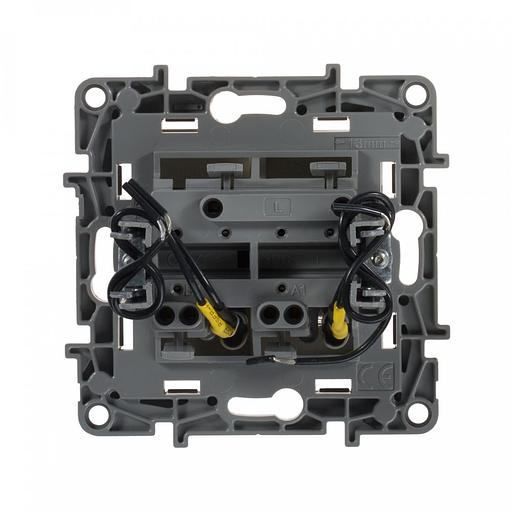 Выключатель Legrand Etika скрыт. 2кл. с подсветкой IP20 слоновая кость (672304) фото 2