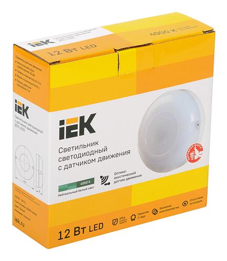Светильник IEK 12Вт 4000K белый (LDPO3-1002-012-4000-K01) фото 2