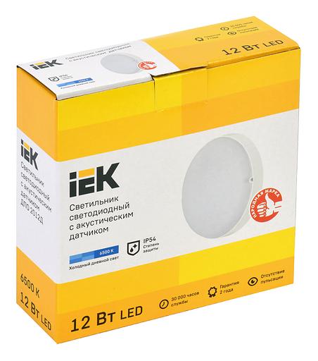 Светильник IEK 12Вт 6500K белый (LDPO3-2012D-12-6500-K01) фото 2