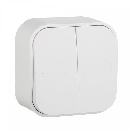 Выключатель Legrand Quteo откр. 2кл. IP20 белый (782202) фото 2
