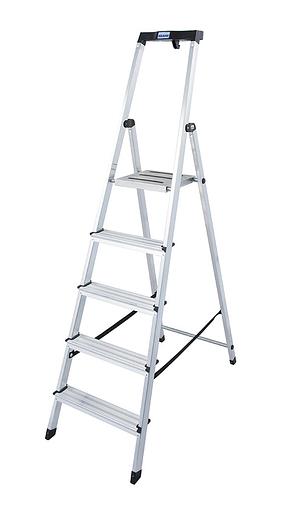 Стремянка Krause Monto Safety односторонняя алюминий односекционнаяx 5ступ. (128959) фото 1