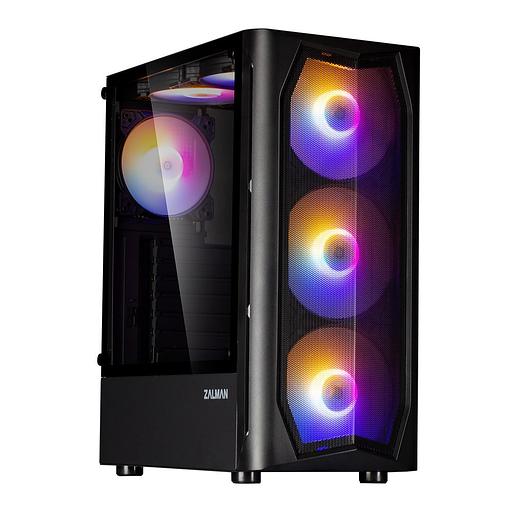 Корпус ZALMAN N4 Rev.1, ATX, BLACK, WINDOW, 2x3.5", 2x2.5", 2xUSB2.0, 1xUSB3.0, FRONT 3x140mm RGB, REAR 1x120mm RGB, TOP 2x120mm RGB (N4 Rev.1) фото 1