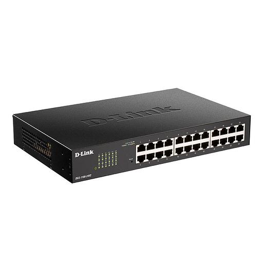 Коммутатор D-Link DGS-1100-24V2/A2A, L2 Smart Switch with 24 10/100/1000Base-T ports.8K Mac address, 802.3x Flow Control, 802.3ad Link Aggregation, Port Mirroring, 128 of 802.1Q VLAN, VID range 1-4094, Loopbac (DGS-1100-24V2/A2A) фото 1