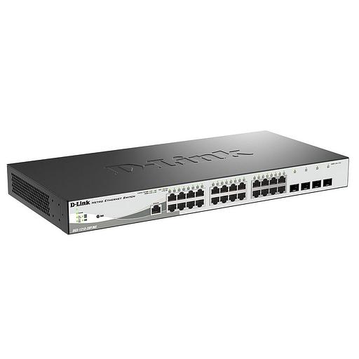 Коммутатор D-Link DGS-1210-28P/ME/B2A, L2 Managed Switch with 24 10/100/1000Base-T ports and 4 1000Base-X SFP ports (24 PoE ports 802.3af/802.3at (30 W), PoE Budget 193 W) (DGS-1210-28P/ME/B2A) фото 1