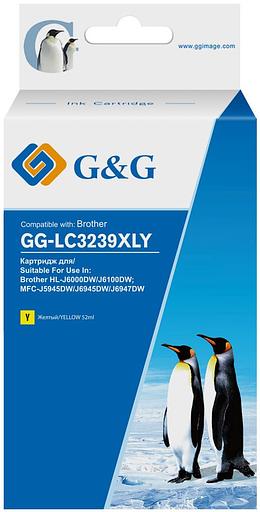 Картридж струйный G&G GG-LC3239XLY желтый (52мл) для Brother HL-J6000DW/J6100DW фото 1