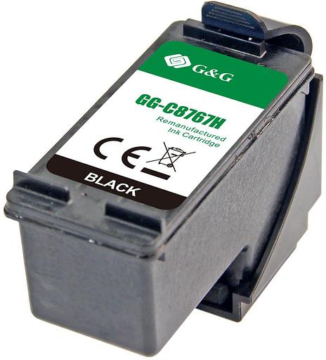 Картридж струйный G&G GG-C8767H черный (29мл) для HP DJ 5740/5743/5745/5748/5793/5940/5943/6540/6540d/6540dt/6543/6543d/6620/6623/6840/6843/6940/6940dt/6943/6980series/6980dt/6983/6985/9800series/9860/DJ 6310/6310xi/6313/6315/6318 фото 2