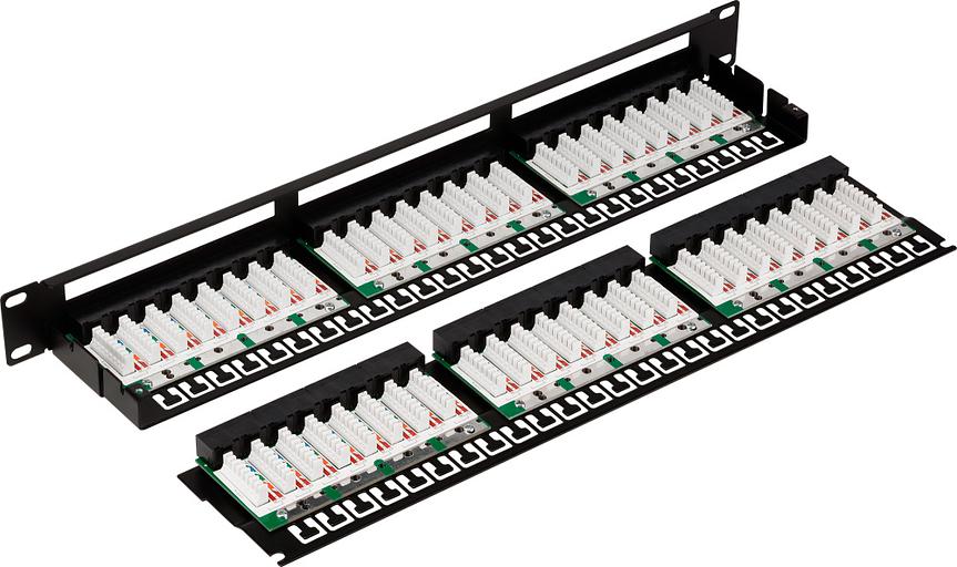 Патч-панель Lanmaster TWT-PP48/1U-U6 19" 1U 48xRJ45 кат.6 UTP фото 2