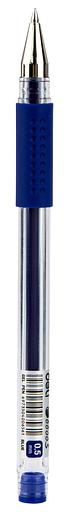 Ручка гелев. Deli Daily E6600SBlue прозрачный d=0.5мм син. черн. резин. манжета фото 6