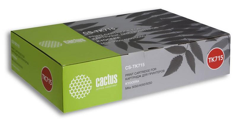 Картридж лазерный Cactus CS-TK715 черный (34000стр.) для Kyocera Mita KM 3050/4050/5050 фото 1
